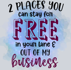 Sarcasm 2 Places You Can Stay - STK05313