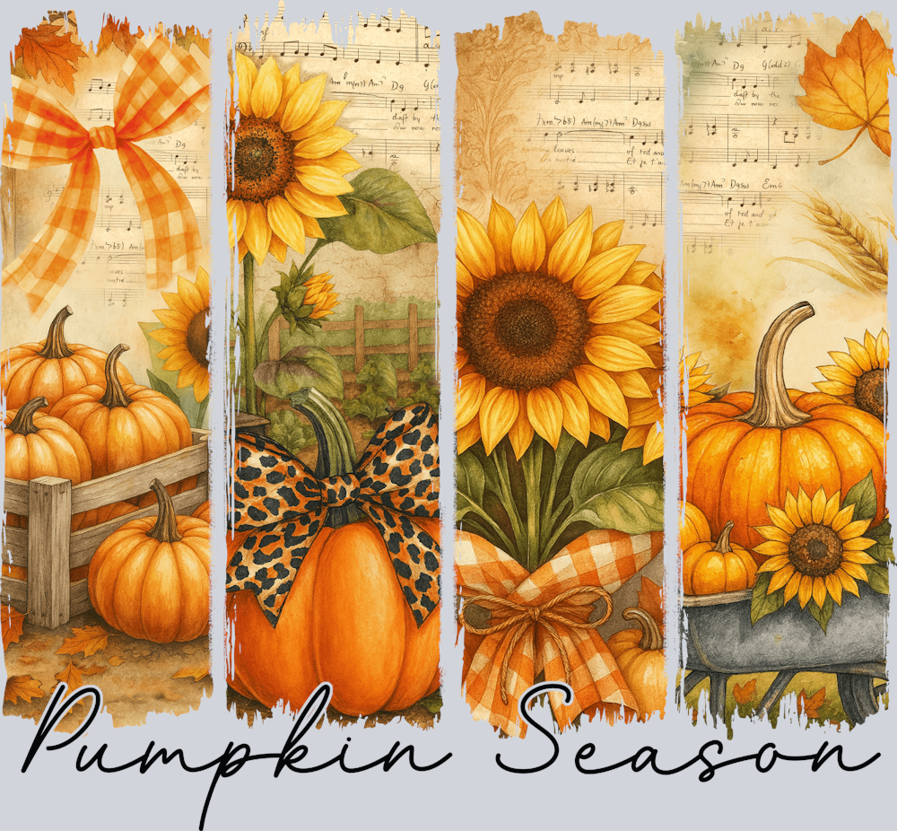 Fall Pumpkin Season - Black - STK07376