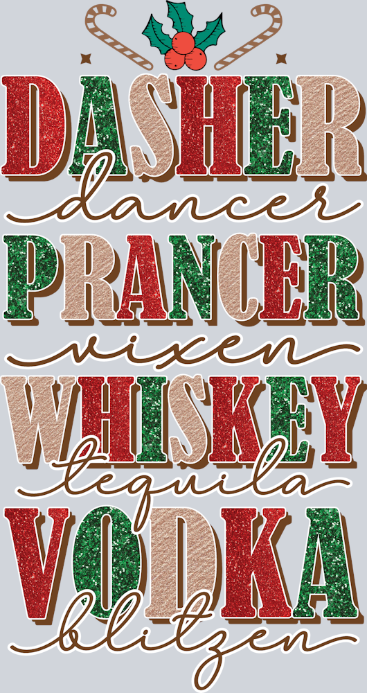 Dasher Prancer Whiskey Vodka - STK01600