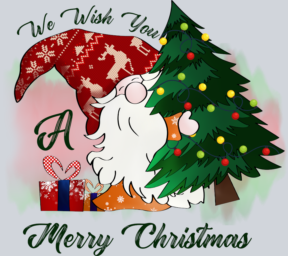 Gnome Wish Merry Christmas - STK02344