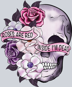 Skull Roses Dead - STK05551