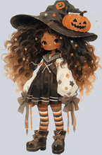 Halloween Black Girl Witch - STK02462