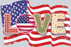 Love American Flag - STK03700