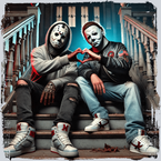 Michael Vs Jason Heart Hands 2 - STK04277