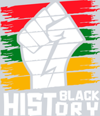 Black History Stripe Fist - STK00809