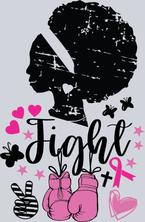Breast Cancer Awareness Fight 1 Black - STK01124