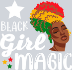 Black Girl Magic Afro Stripes - STK00633