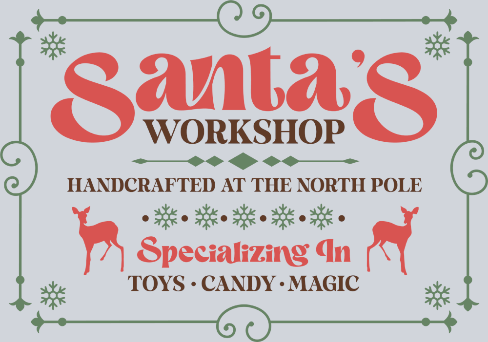 Vintage Santas Workshop - STK06336