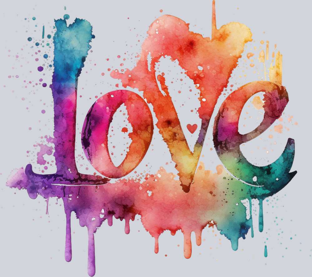 Love Watercolor Drip - STK03805