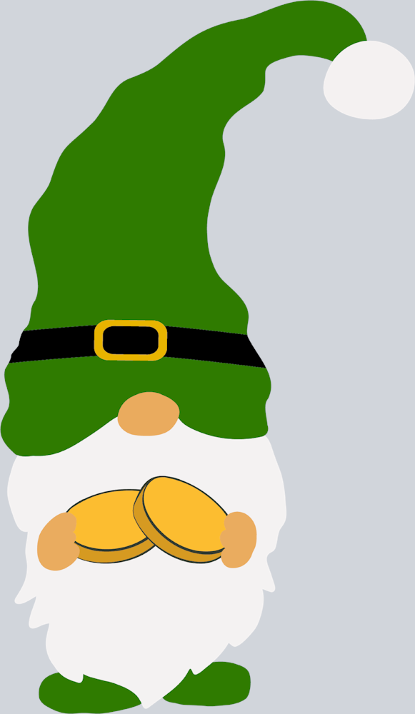 Gnome Little 2 Coins - STK02299