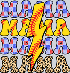 Mama Stacked Softball - STK07337