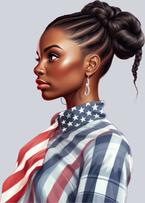 Black Woman American Pride 3 - STK00962