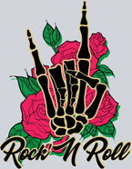 Skeleton Rock N Roll Roses - STK05516