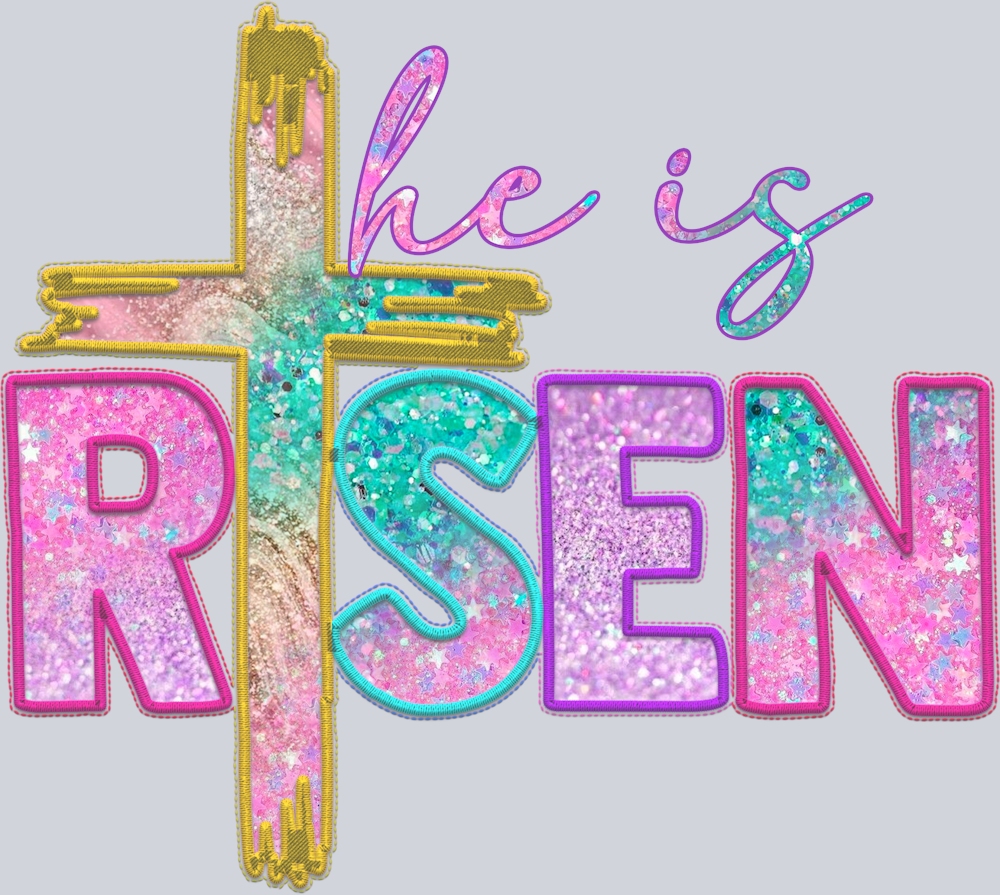 He Is Risen Faux Stitch - STK02638
