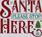 Vintage Santa Please Stop Here 1 - STK06333