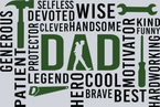 Dad Tools Word Cloud - STK01585