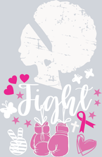 Breast Cancer Awareness Fight 1 White - STK01125