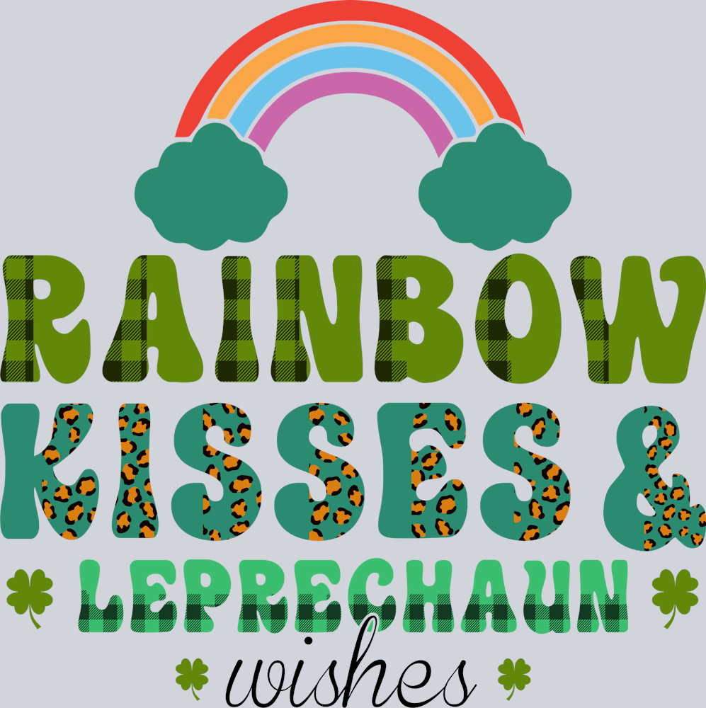 Lucky Rainbow Kisses Leprechaun Wishes - STK03895