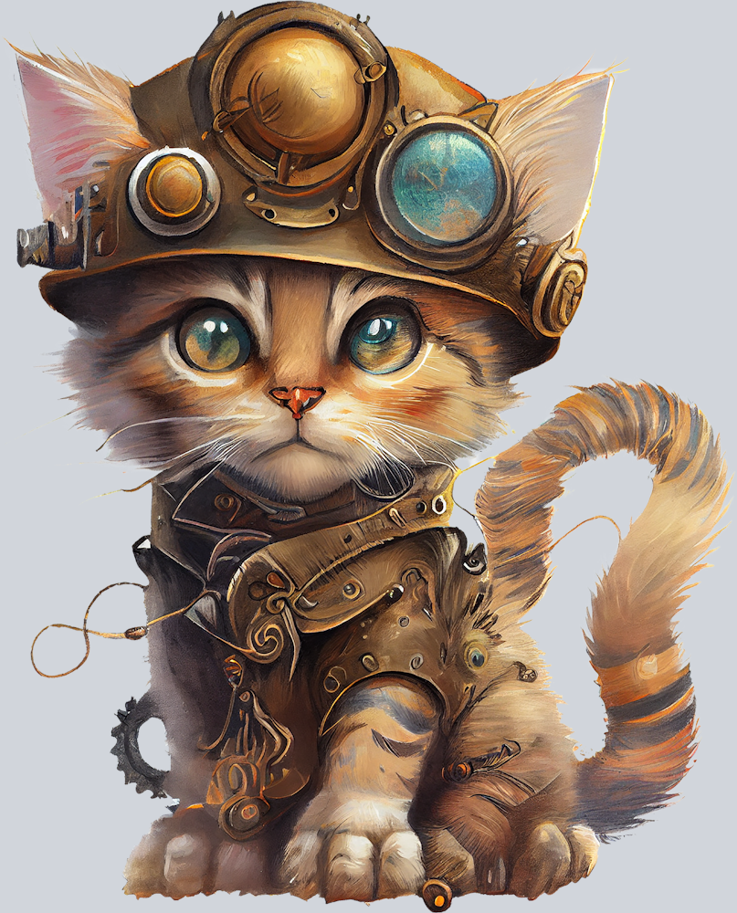 Steampunk Cat 2 - STK05808