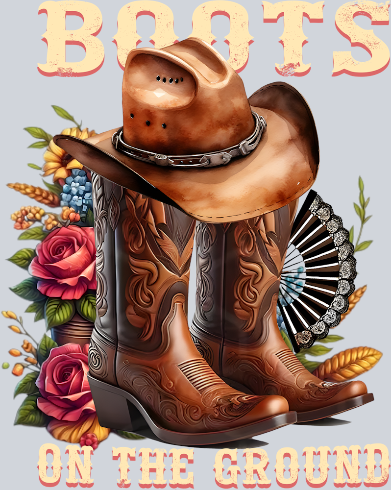 Boots On The Ground Flowers - STK01091