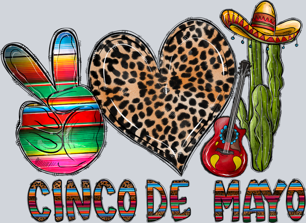 Peace Love Cinco De Mayo - STK04723