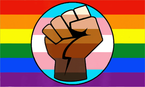 Gay Pride Trans Black Lives Matter Flag - STK02216