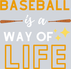 Baseball Is A Way Of Life - White - STK00406