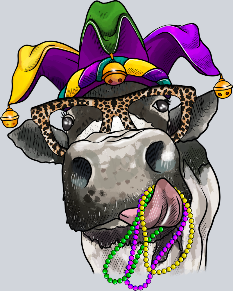 Mardi Gras Cow - STK04028