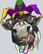 Mardi Gras Cow - STK04028