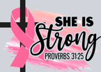 She Is Strong Proverbs 31-25 BCA - STK06870