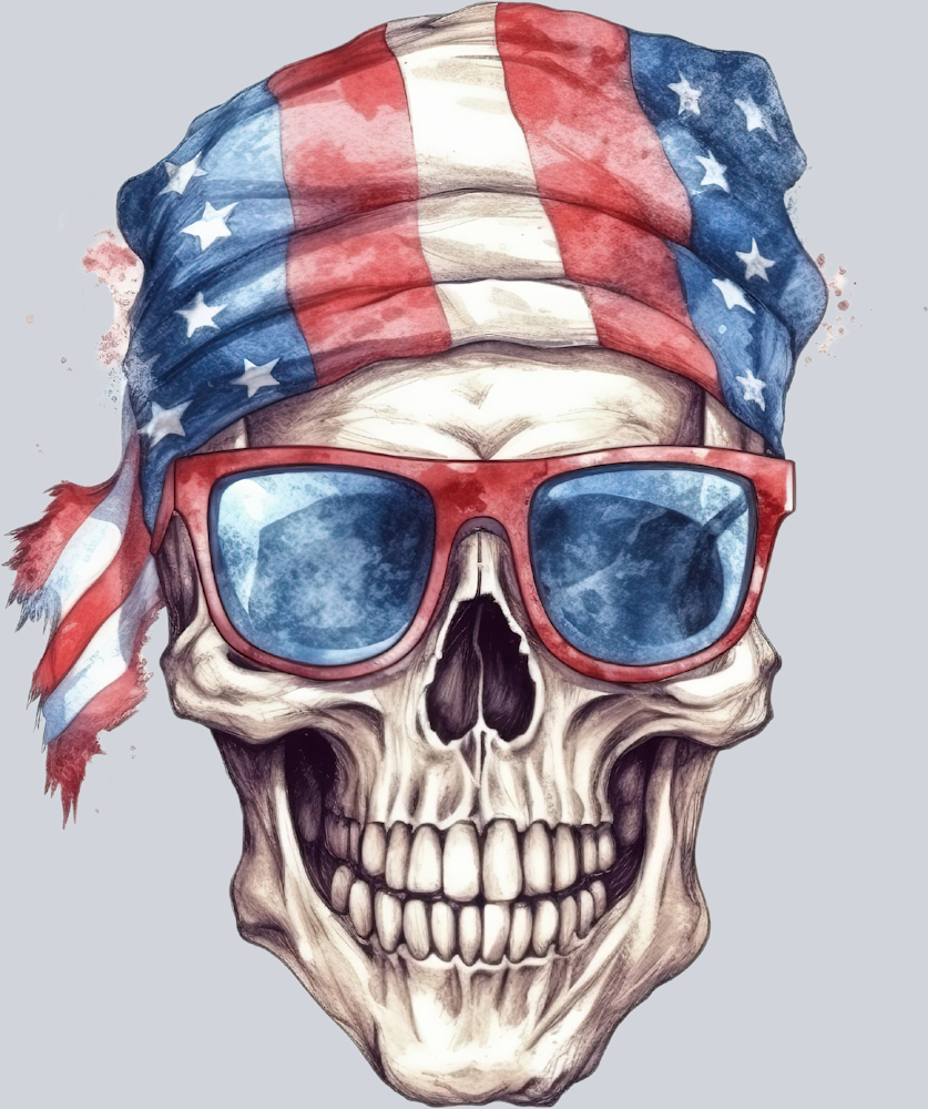 Skull Patriotic 5 - STK05544