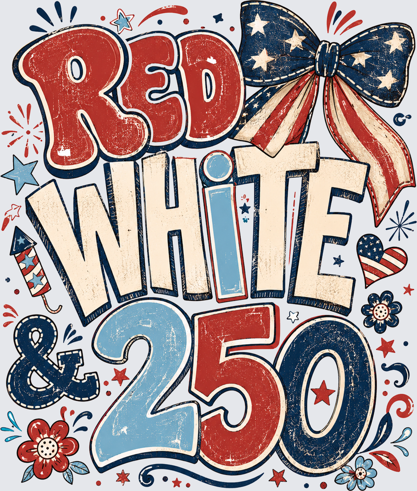 Retro Red White and Blue - STK07801