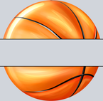 Basketball Name Plate - STK00438