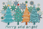 Merry Bright Christmas Trees - STK04224