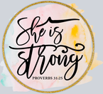 She Is Strong Watercolor - STK05442
