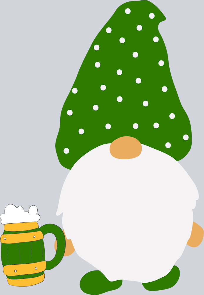 Gnome Beer Polka Dots - STK02271