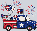 Fourth Of July Truck - STK02112