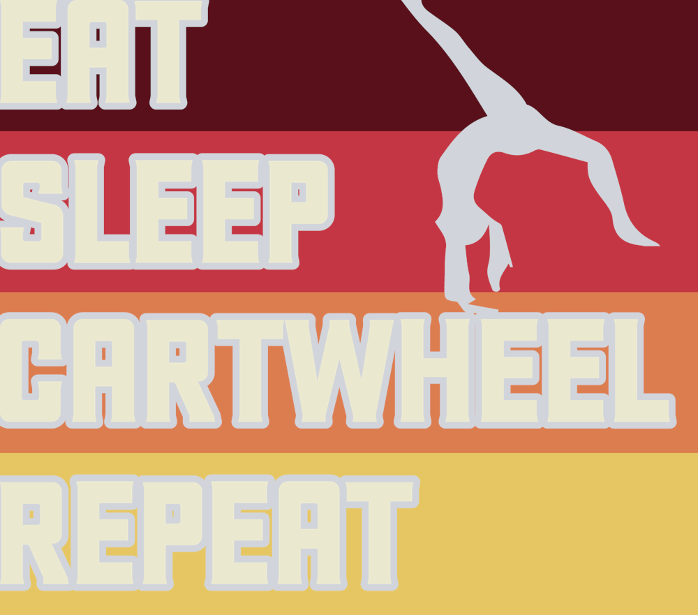Eat Sleep Cartwheel Repeat 2 - STK07285