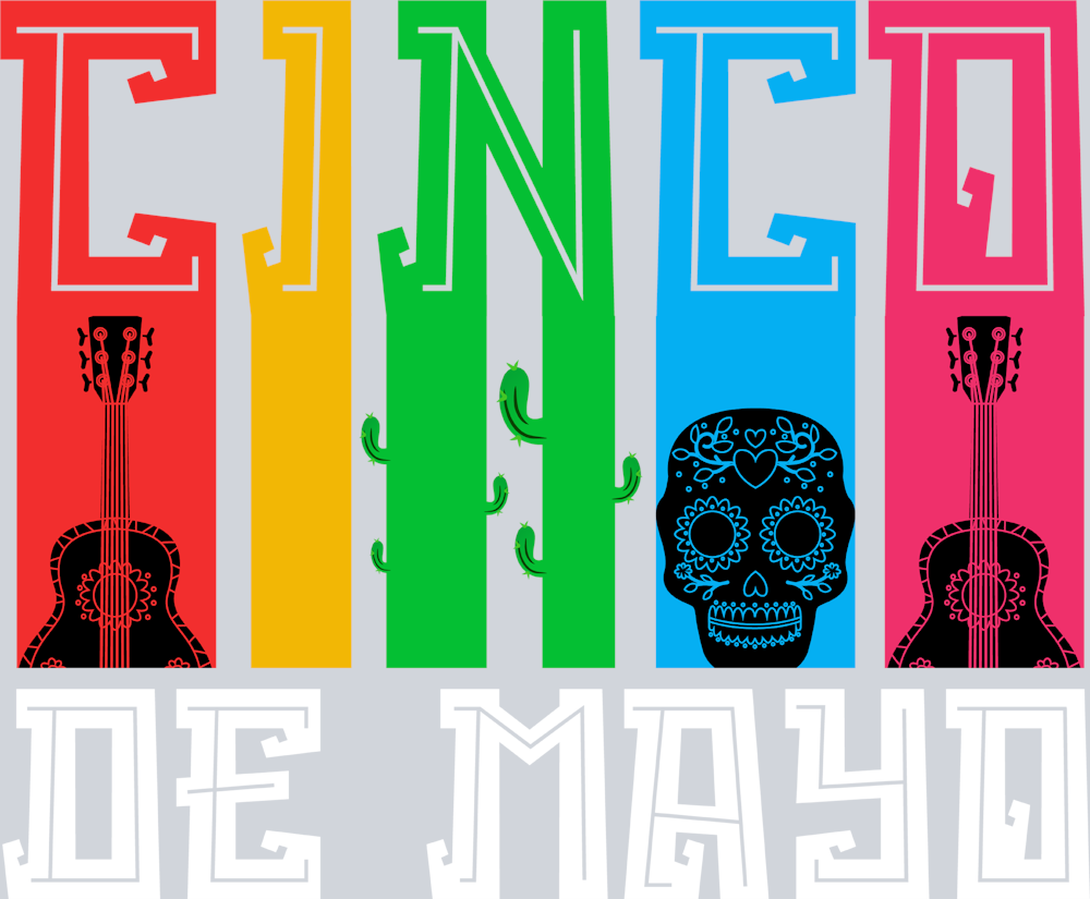 Cinco De Mayo Color Silhouette - STK01352