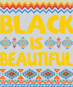 Black Is Beautiful Pattern Border - STK00823