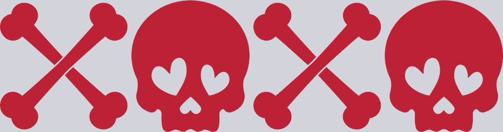 Xoxo Skull Red - STK06553