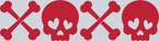 Xoxo Skull Red - STK06553