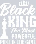 Black King The Most Powerful Piece In The Game White - STK00842