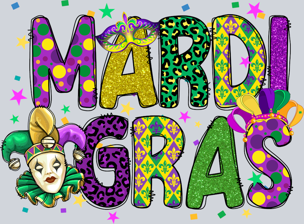 Mardi Gras Bright Pattern - STK04024
