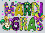 Mardi Gras Bright Pattern - STK04024
