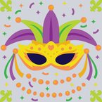Fat Tuesday Mardi Gras Mask - STK01947
