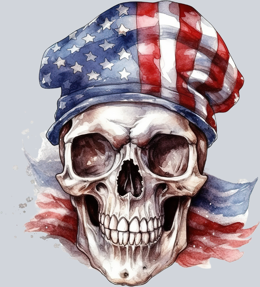 Skull Patriotic 8 - STK05547