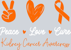 Peace Love Cure Kidney Cancer - STK06809