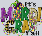 Mardi Gras Y'all Plaid - STK04112