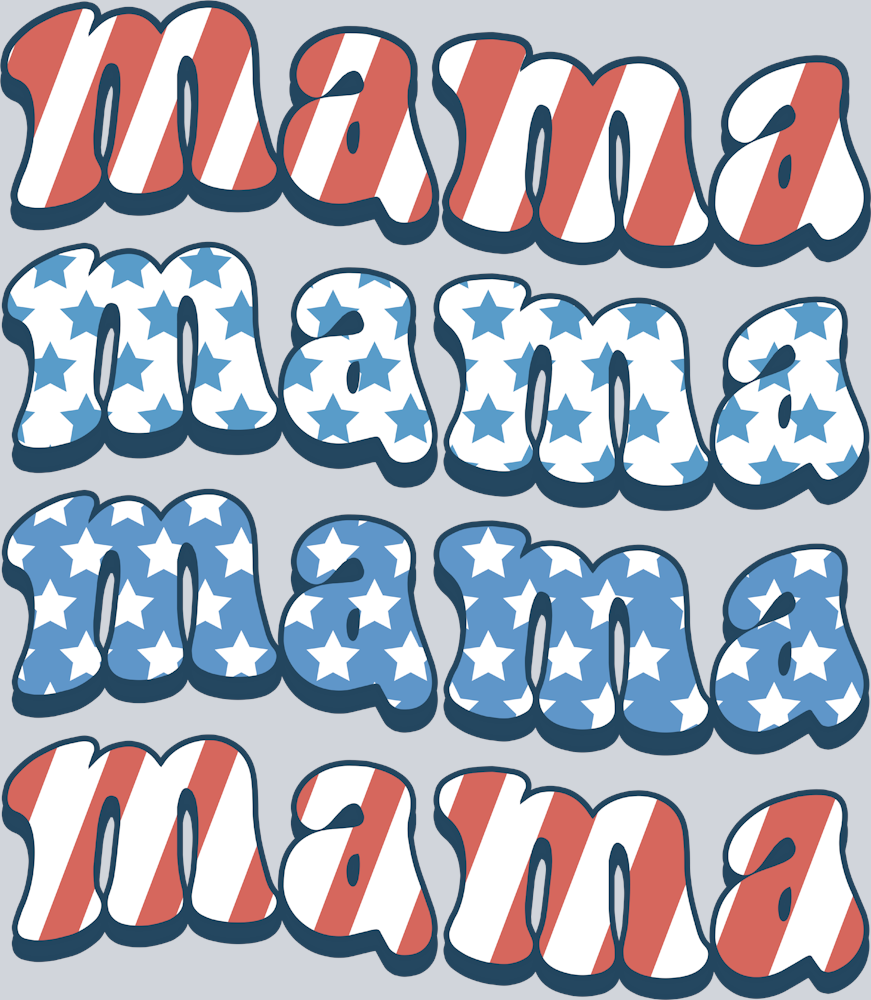 Mama USA Stacked - STK03987